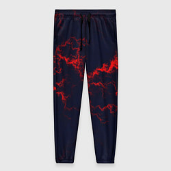 Брюки женские Lightning red glow, цвет: 3D-принт
