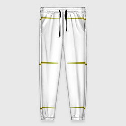 Женские брюки Color white pink yellow stripes
