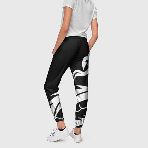 Женские брюки Doom dragon steel / 3D-принт – фото 4