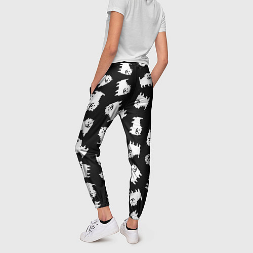 Женские брюки Annoying dog pattern - Undertale / 3D-принт – фото 4