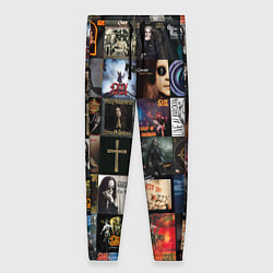 Брюки женские Ozzy Osbourne - обложки альбомов и песен, цвет: 3D-принт
