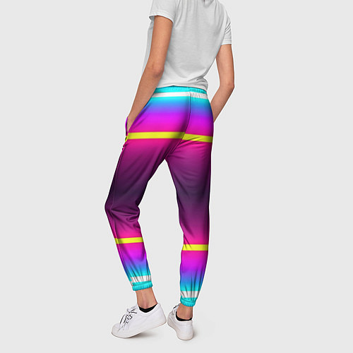 Женские брюки Color neon / 3D-принт – фото 4