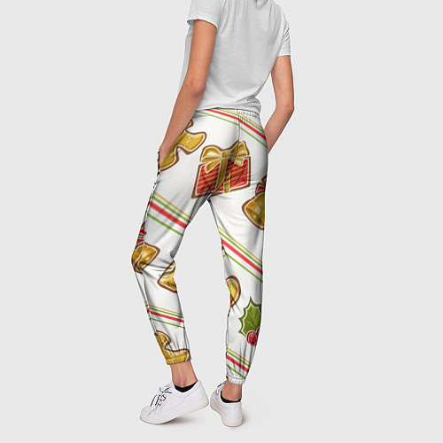 Женские брюки Рождественский дух / 3D-принт – фото 4