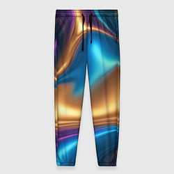 Брюки женские Сплавы разноцветные, цвет: 3D-принт