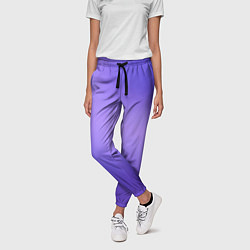 Брюки женские Color purple gradient, цвет: 3D-принт — фото 2