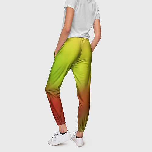 Женские брюки Color multicolored gradient / 3D-принт – фото 4