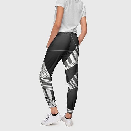 Женские брюки Геометрия / 3D-принт – фото 4