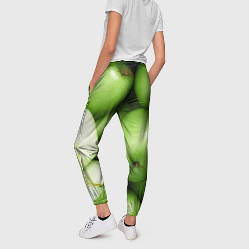 Женские брюки Яблочная / 3D-принт – фото 4