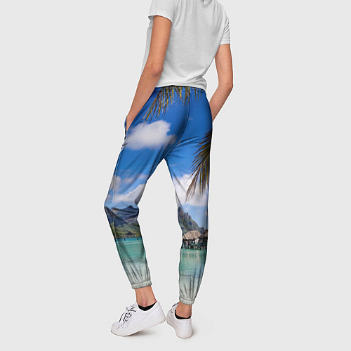 Женские брюки Бора-Бора / 3D-принт – фото 4