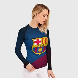 Рашгард женский FCB Barcelona, цвет: 3D-принт — фото 2