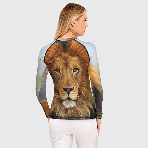 Женский рашгард Красавец лев / 3D-принт – фото 4
