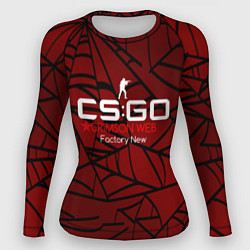 Рашгард женский Cs:go - Crimson Web Style Factory New Кровавая пау, цвет: 3D-принт