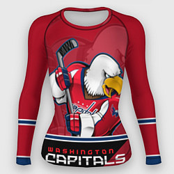 Рашгард женский Washington Capitals, цвет: 3D-принт