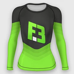 Рашгард женский FlipSid3 Uniform, цвет: 3D-принт