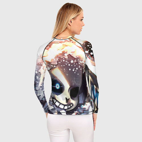 Женский рашгард Sans and snow / 3D-принт – фото 4