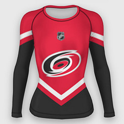 Рашгард женский NHL: Carolina Hurricanes, цвет: 3D-принт