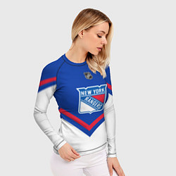 Рашгард женский NHL: New York Rangers, цвет: 3D-принт — фото 2