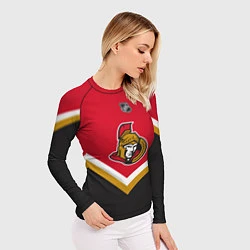 Рашгард женский NHL: Ottawa Senators, цвет: 3D-принт — фото 2
