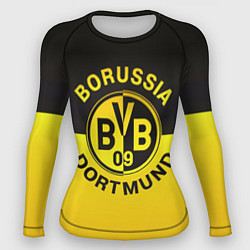 Рашгард женский Borussia Dortmund FC, цвет: 3D-принт