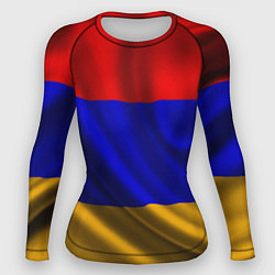 Рашгард женский Флаг Армения, цвет: 3D-принт