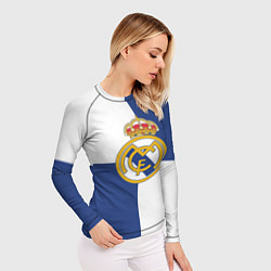 Рашгард женский Real Madrid: Blue style, цвет: 3D-принт — фото 2