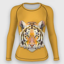 Рашгард женский Геометрический тигр, цвет: 3D-принт