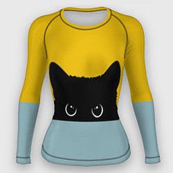 Рашгард женский Черная кошка, цвет: 3D-принт