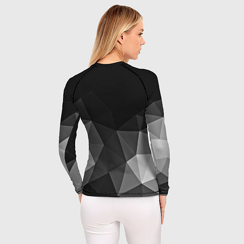 Женский рашгард Abstract gray / 3D-принт – фото 4