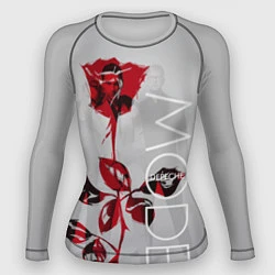 Рашгард женский Depeche Mode: Red Rose, цвет: 3D-принт