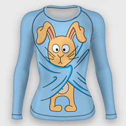 Рашгард женский Стеснительный кролик, цвет: 3D-принт