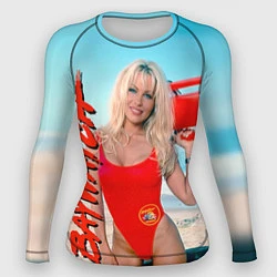 Рашгард женский Baywatch: Pamela Anderson, цвет: 3D-принт