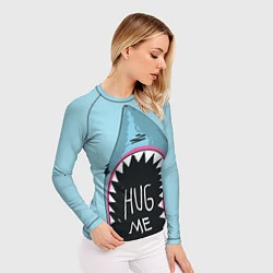 Рашгард женский Shark: Hug me, цвет: 3D-принт — фото 2