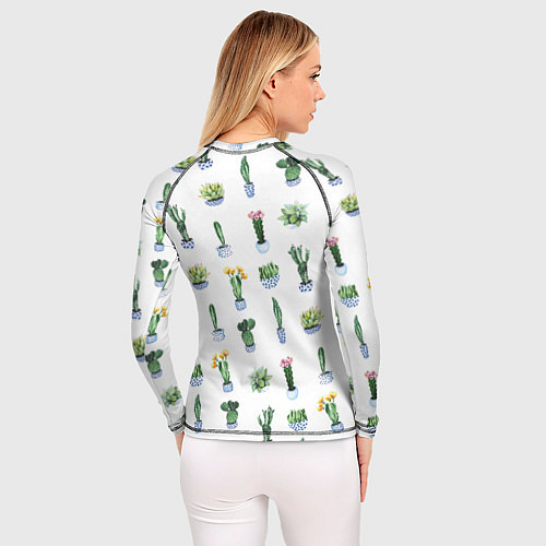 Женский рашгард Кактусы / 3D-принт – фото 4