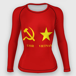 Рашгард женский СССР и Вьетнам, цвет: 3D-принт