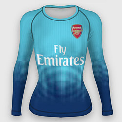 Рашгард женский Arsenal FC: Blue Away 17/18, цвет: 3D-принт
