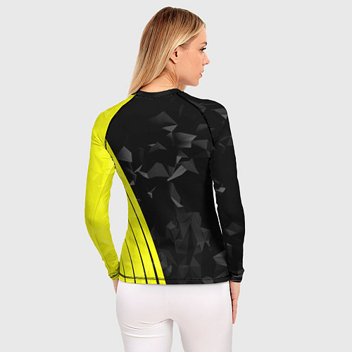 Женский рашгард FC Borussia Dortmund: Abstract / 3D-принт – фото 4