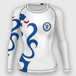 Рашгард женский FC Chelsea: White Lion, цвет: 3D-принт