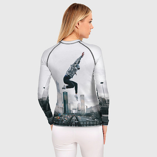 Женский рашгард Parkour: Life on the edge / 3D-принт – фото 4