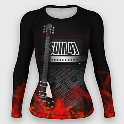 Рашгард женский Sum 41: Punk Rock, цвет: 3D-принт