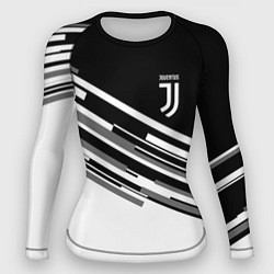 Рашгард женский FC Juventus: B&W Line, цвет: 3D-принт