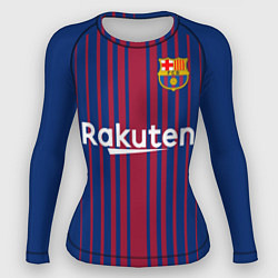 Рашгард женский FC Barcelona: Iniesta 17/18, цвет: 3D-принт