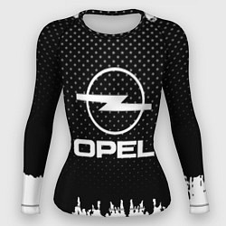 Рашгард женский Opel: Black Side, цвет: 3D-принт
