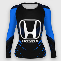 Рашгард женский Honda: Blue Anger, цвет: 3D-принт