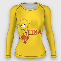 Рашгард женский Lisa Simpson, цвет: 3D-принт