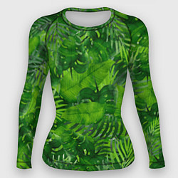 Рашгард женский Тропический лес, цвет: 3D-принт