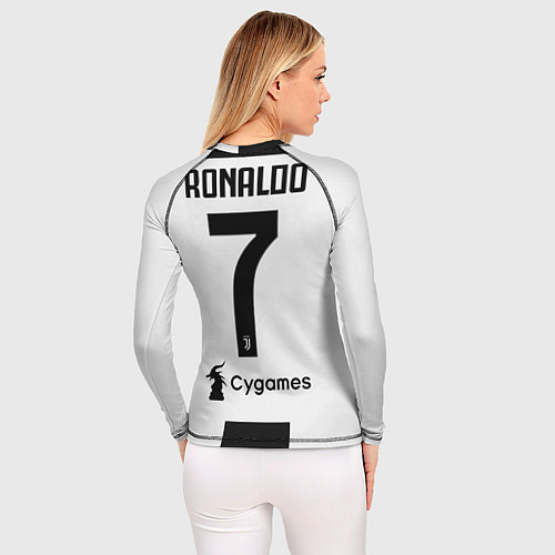 Женский рашгард FC Juventus: Ronaldo Home 18-19 / 3D-принт – фото 4