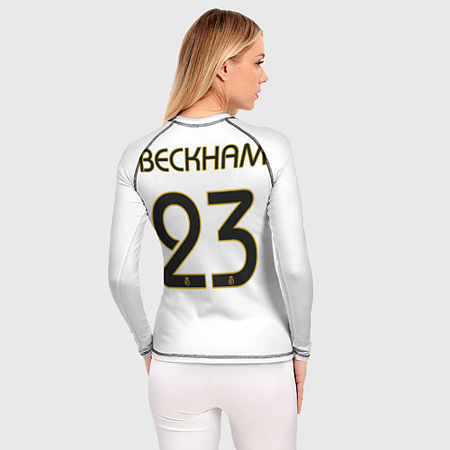 Женский рашгард FC Real Madrid: Beckham Retro / 3D-принт – фото 4