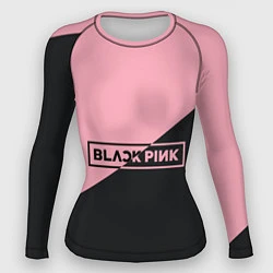 Рашгард женский Black Pink, цвет: 3D-принт
