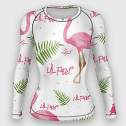 Рашгард женский Lil Peep: Pink Flamingo, цвет: 3D-принт