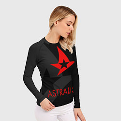 Рашгард женский Astralis: Black Style, цвет: 3D-принт — фото 2